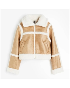Куртка Teddy-lined, бежевый H&m