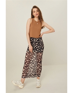 Сетчатая юбка миди, черный Next