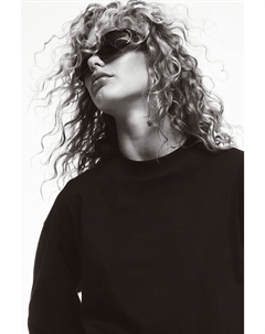 Трикотажный топ с длинными рукавами H&m