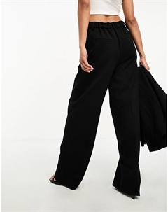 Черные широкие брюки строгого кроя YAS Y.a.s