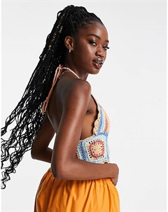 Голубые майки крючком DESIGN Asos