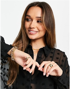 Черная рубашка добби оверсайз DESIGN Asos