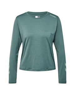 Футболка с длинным рукавом Taylor, зеленый Hummel