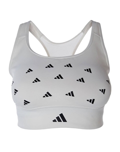 Спортивный бюстгальтер Powerreact Medium, белый Adidas