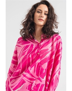 Рубашка Serina с принтом свободного кроя, фуксия Only