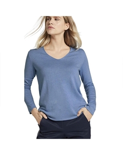 Свитер Basic, синий Tom tailor