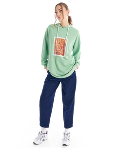 Толстовка с капюшоном и детальной вышивкой Светло-Зеленый Kyr