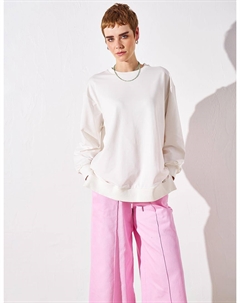 Толстовка с круглым вырезом цвета экрю Kyr