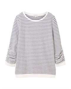 Толстовка 1039980 Striped Jacquard, серый Tom tailor