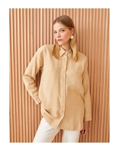 Туника - Бежевый - Oversize, бежевый Lc waikiki