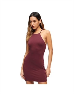 Короткое платье Strappy Recer Jersey Sleeveless, красный Superdry