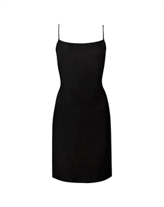 Платье Studios Cupro Mini Slip, черный Superdry