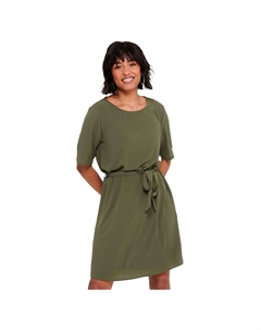 Короткое платье Amanda 2/4 Belt, зеленый Jdy