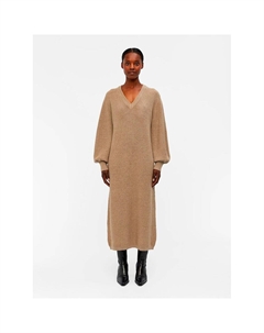 Платье с длинным рукавом Malena, коричневый Object