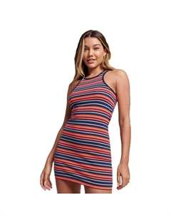 Короткое платье Vintage Stripe Sleeveless, разноцветный Superdry