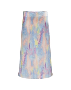 Юбка Mayra Long Satin Aop High Waist Long, разноцветный Only