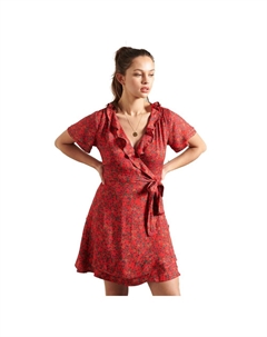 Платье Summer Wrap, красный Superdry