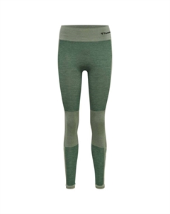 Леггинсы Cleaa Mid Waist, зеленый Hummel