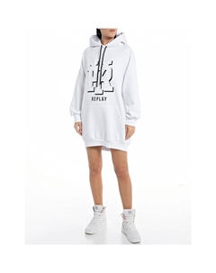 Платье с длинным рукавом W9057A.000.22706, белый Replay