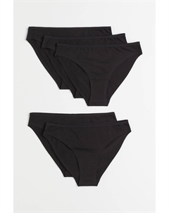 Комплект трусов, 5 предметов, черный H&m