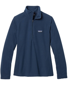 Флисовый пуловер с молнией в четверть размера Micro D — женский, синий Patagonia