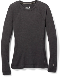 Классический термобелье из мериноса с круглым вырезом — женский, черный Smartwool