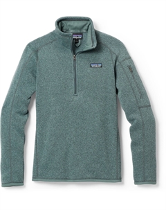Флисовый пуловер Better Sweater с молнией в четверть — женский, зеленый Patagonia