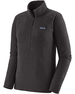 Пуловер R1 Air с воротником на молнии — женский, черный Patagonia