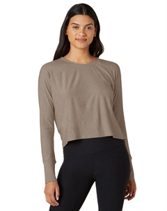 Пуловерная рубашка Daydreamer — женская, хаки Beyond yoga