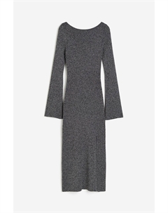 Платье Rib-knit Bodycon, темно-серый H&m