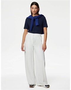 Футболка на каждый день из чистого хлопка, темно-синий Marks & spencer