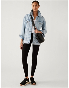 Леггинсы с высокой талией, черный Marks & spencer