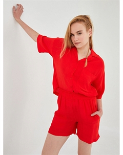 Женские шорты-бермуды с эластичной резинкой на талии и прямыми карманами Xside