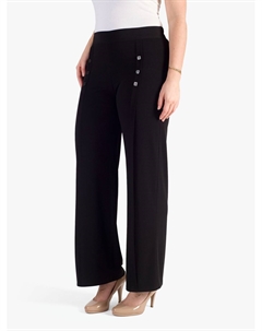 Брюки из джерси на пуговицах, черные Chesca