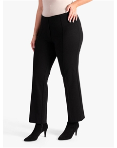 Брюки прямого кроя Ponte Roma, черные Chesca