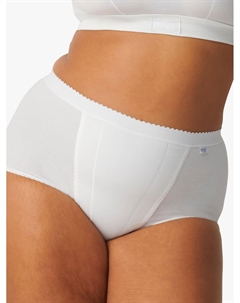 Трусы макси Control, белые Sloggi