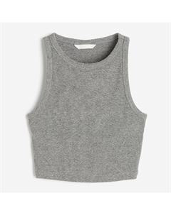 Топ Crop Tank, серый H&m