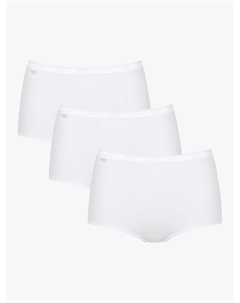 Хлопковые трусы Basic+ Maxi, 3 шт., белые Sloggi