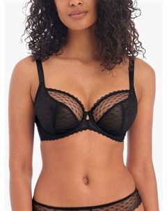 Бюстгальтер с глубоким вырезом на косточках Signature, черный Freya