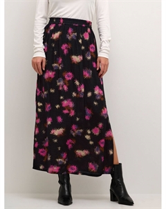Юбка макси с эластичной резинкой на талии Lita, черный/мульти Kaffe