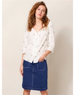 Джинсовая юбка Melody, синий индиго White stuff