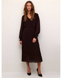 Платье миди Nikka с V-образным вырезом и длинными рукавами Kaffe