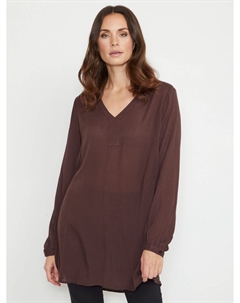 Янтарное платье-туника с V-образным вырезом, Ява Kaffe