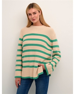 Cilla объемный вязаный джемпер, песочно-зеленый Kaffe