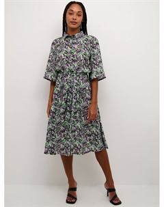 Safir Платье-рубашка длиной до колена, зеленый/фиолетовый Kaffe