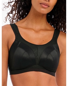 Спортивный укороченный топ без косточек Dynamic, черный Freya