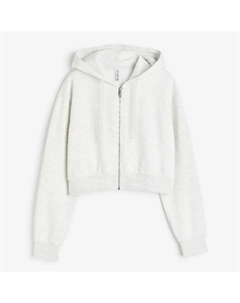 Толстовка Short Hooded Sweatshirt, светло-серый H&m