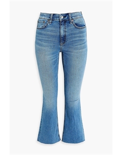 Расклешенные джинсы Nina с высокой посадкой, синий Rag & bone