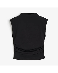 Топ Mock Turtleneck Crop, черный H&m