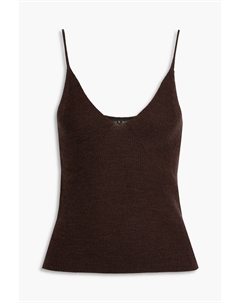 Майка Selah в рубчик из смесовой шерсти, шоколад Rag & bone